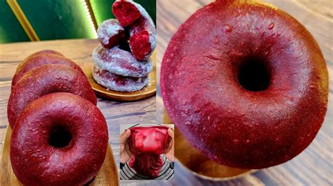 DONUT RED VELVET VIRAL Lembut Gebu Sampai Esok Fluffy Doughnut