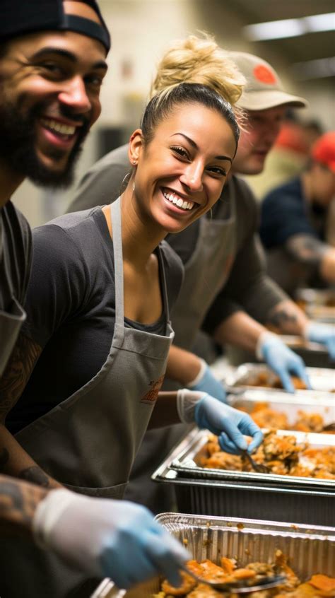 Group of people volunteering at a shelter 29564743 Stock Photo at Vecteezy