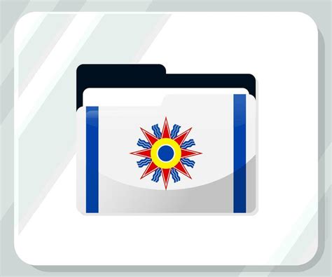 Chaldea Glossy Folder Flag Icon 28293322 Vector Art At Vecteezy