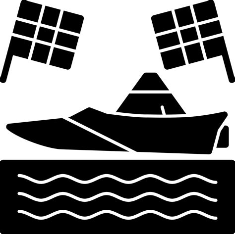 Powerboat Racing Vector Icon Design Vector Art At Vecteezy