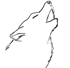 Simple Wolf Drawing Clipart Best