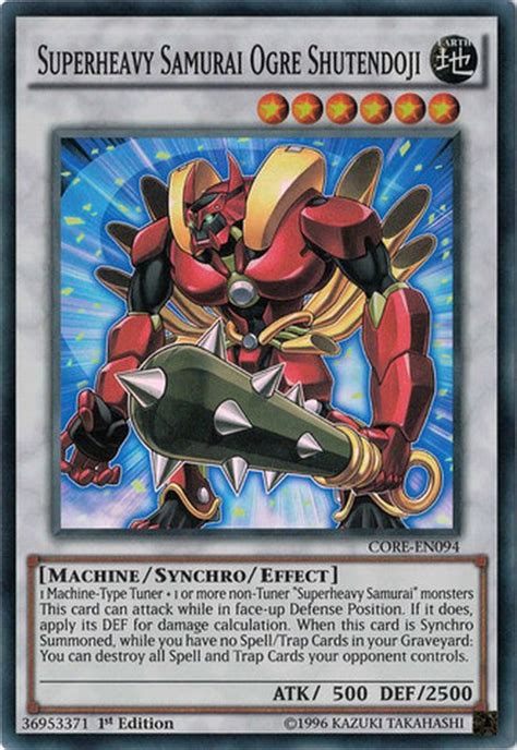 CORE EN094 Superheavy Samurai Ogre Shutendoji Yu Gi Oh