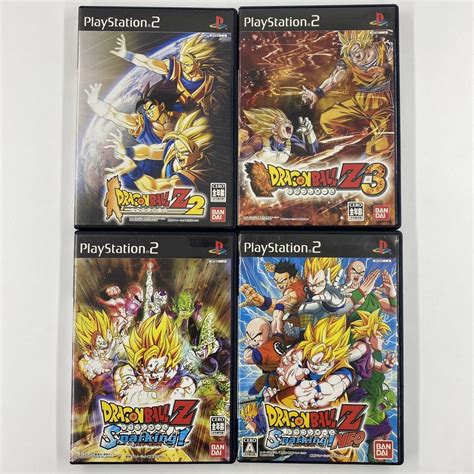 Yahooオークション Ps2 ドラゴンボールz スパーキング 4本セット