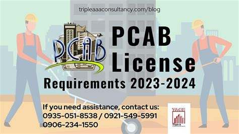 Pcab License Requirements 2023 24