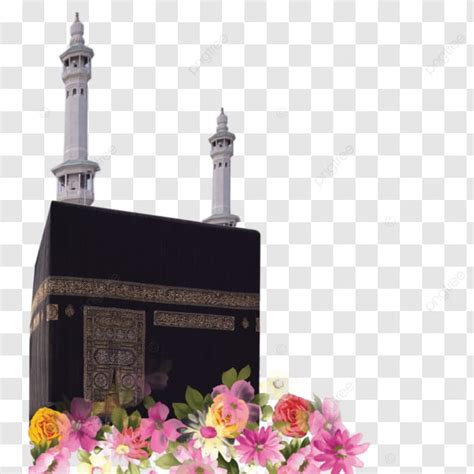 Khana Kaaba Con Flores Png Dibujos Santa Khana Kaaba La Meca De La