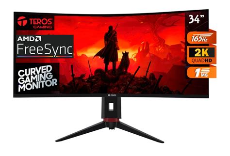 Ripley MONITOR TEROS ULTRAWIDE CURVO 34 2K FREESYNC 165HZ 1MS HDMI2