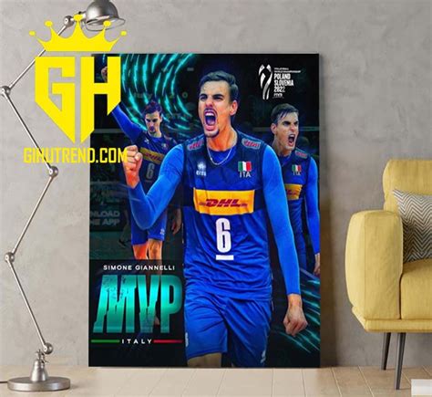 Simone Giannelli Mvp Italy Poster Canvas