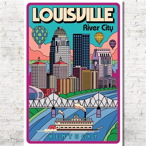 Louisville Poster Louisville Wall Art Louisville Print - Etsy