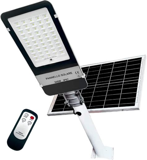 Maka Lampione Con Pannello Solare Monocristallino Led Esterno Con Palo