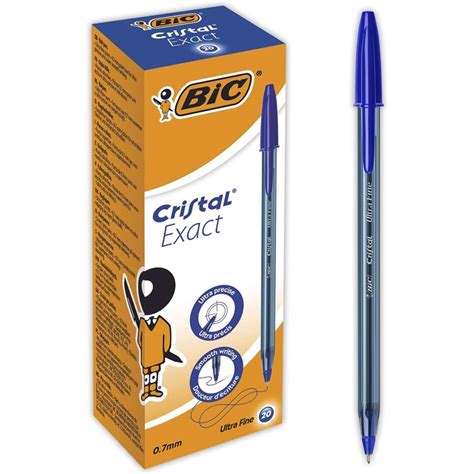 Esferogr Fica Bic Cristal Exact Ultra Fina Azul