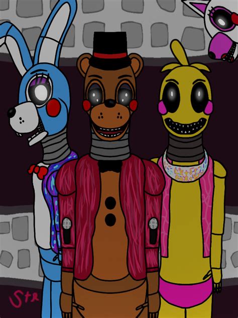 Drawingfnaf2 Anniversary By Shadowbuns86 On Deviantart