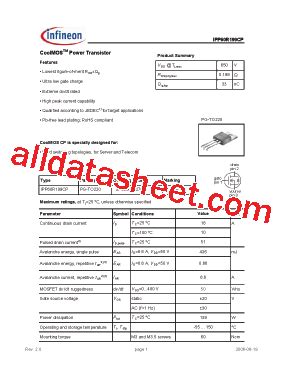 6R199P Datasheet PDF Infineon Technologies AG