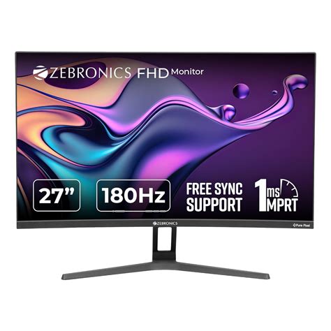 Amazon In Buy Zebronics Inch Curved R Hz Gaming Monitor