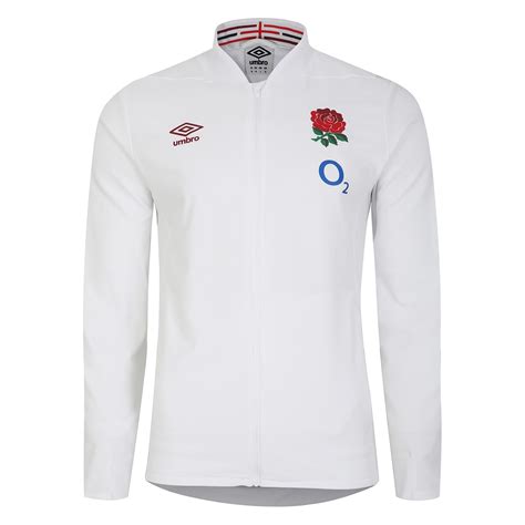 Umbro England Rugby Anthem Jacket Adults Hvid Daggry