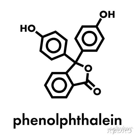 Phenolphthalein Indicator Molecule Used In Acid Base Titrations And As Hot Sex Picture