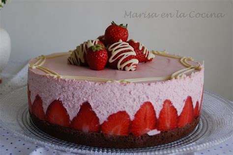 Marisa En La Cocina Tarta Mouse De Fresas Mouse De Fresa Tartas