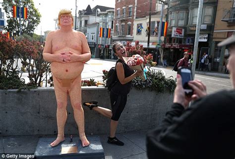 Naked Donald Trump Statue Stolen In Miami Daily Mail Online