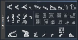 Лестницы — Art-Grea: DWG чертежи бесплатно, проекты, файлы