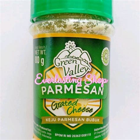 Jual Green Valley Parmesan Grated Cheese Halal Keju Bubuk Original