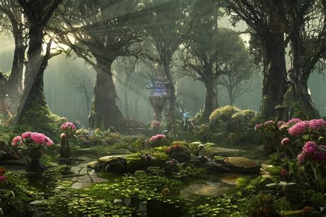 Elven Garden by Caldrail on DeviantArt