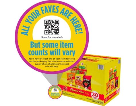 Frito Lay Snack Mix Flamin Hot Ct