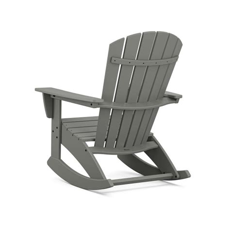 POLYWOOD Nautical Curveback Adirondack Rocking Chair ADR610