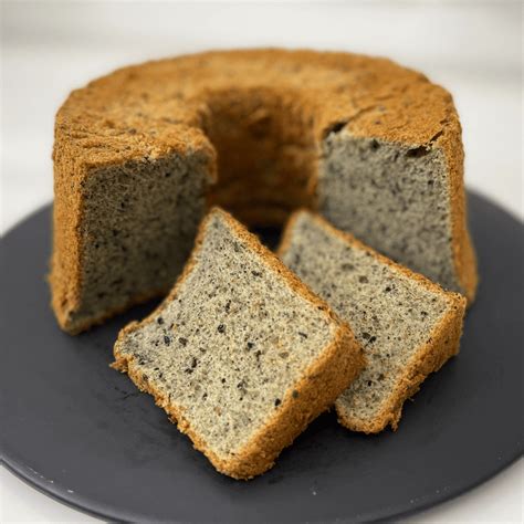 Black Sesame Chiffon Cake Recipe Bake With Bakabee