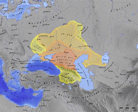 Khazars - Wikipedia | History, Historical maps, Map