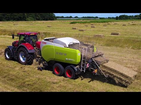 Hooi Persen Pressing Hay Heu Pressen Case IH Claas Quadrant