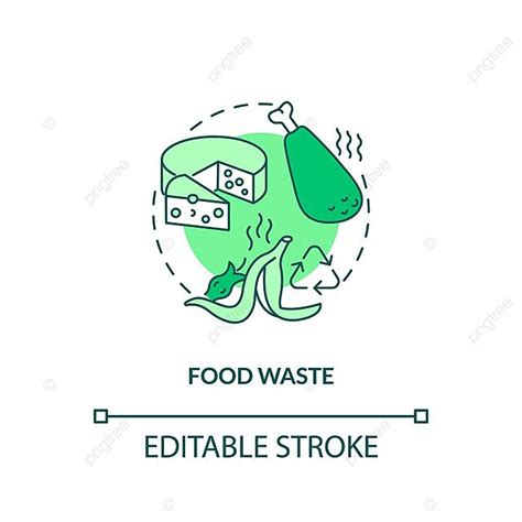 Food Waste Concept Icon Complex Compost Compostable Vector Complex