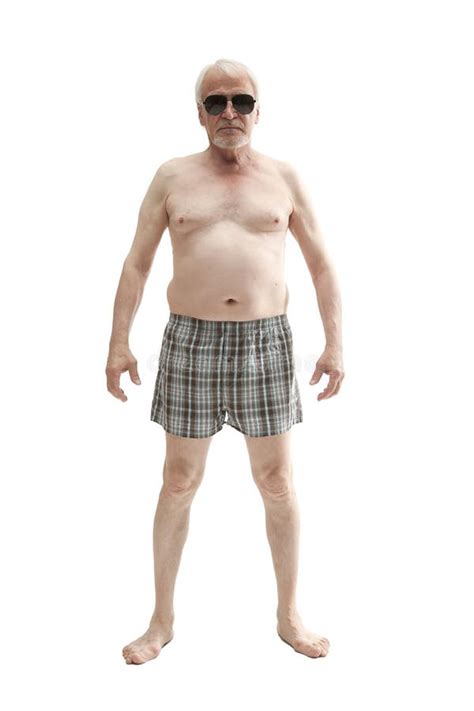 Senior Man With Naked Torso Stock Photo Image Of Activity Torso