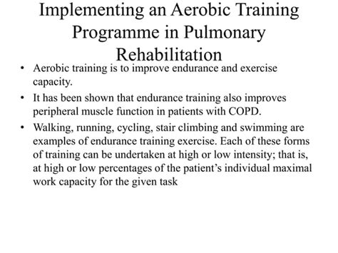 Pulmonary Rehabilitation Ppt