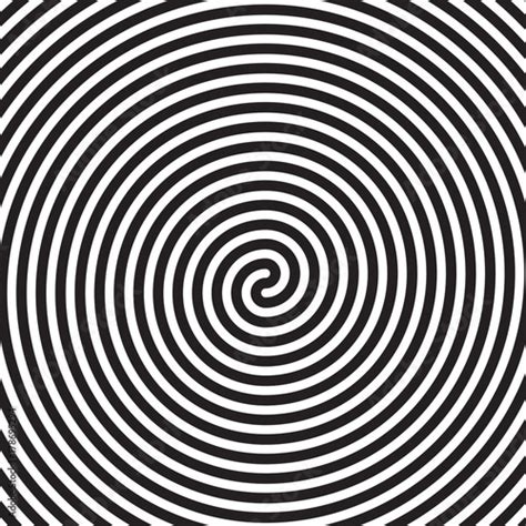 Hypnotic Circles Abstract Spiral Lines Swirl Or Optical Illusion