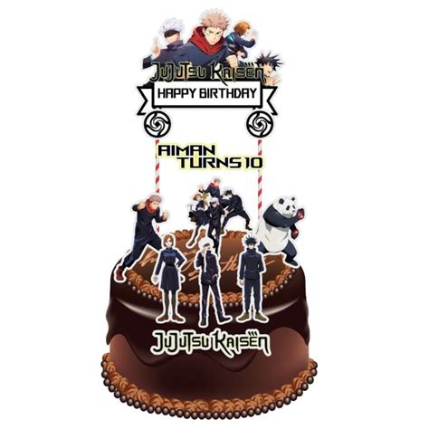 Jujutsu Kaisen Cake Topper Lazada