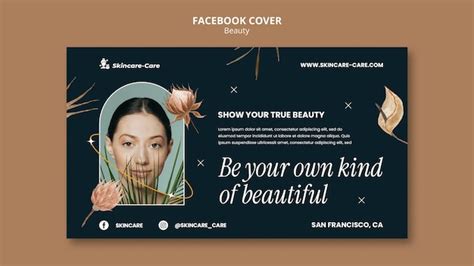 Plantilla De Facebook De Concepto De Belleza Realista Archivo PSD Gratis