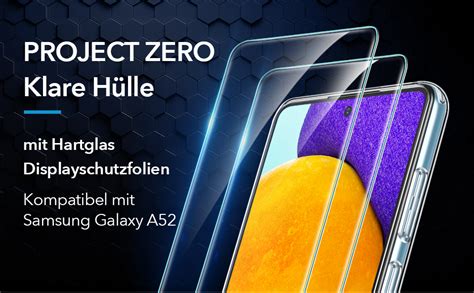 ESR Klare Hülle Set kompatibel mit Samsung Galaxy A52 4G A52 5G