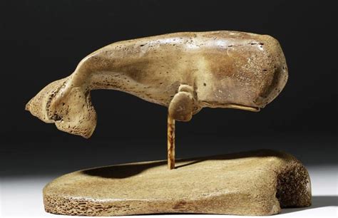 Sold Price: 19th C. North Atlantic Bone Carving of Whale - February 4 ...