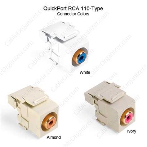 Leviton RCA 110 Type QuickPort Connector Leviton 40735