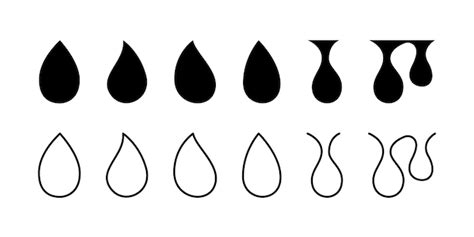 Teardrop Shape Outline