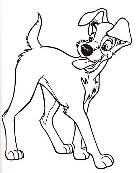 Walt Disney Coloring Pages - The Tramp - Walt Disney Characters Photo ...