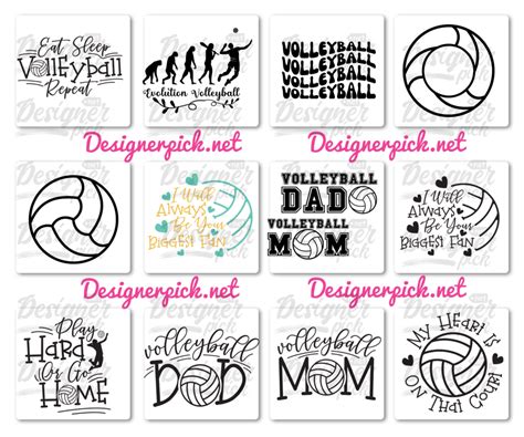 250 Volleyball Svg Bundle Best Quality Design Bundle