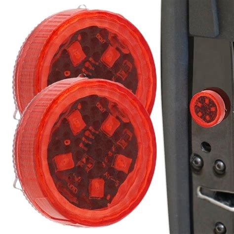 2Pcs Car LED Door Warning Light Anti Collision And Rear End Collision