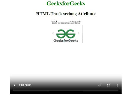 Html Track Tag Geeksforgeeks