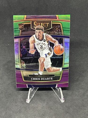 2021 Panini Select Concourse Prizm Green White Purple Chris Duarte No