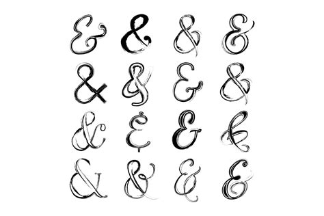 Abstract Hand Drawn Ampersand Symbol Grafica Di Musa Studio Creative