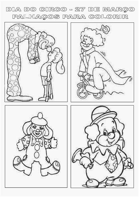 Desenhos Para Pintar Desenhos Do Dia Do Circo Para Colorir