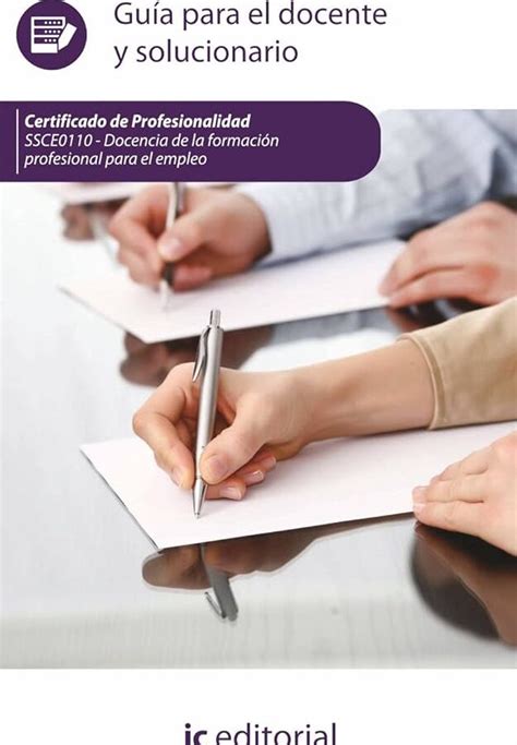 La docencia de la formación profesional para el empleo gratuita una