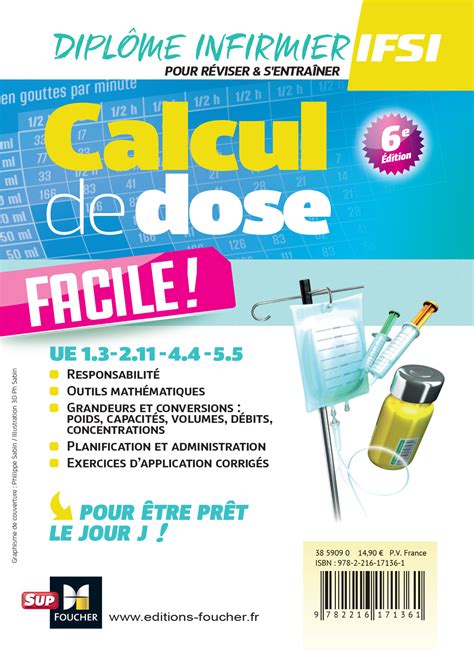 Calcul De Dose Facile Infirmier En Ifsi Dei E Dition R Vision