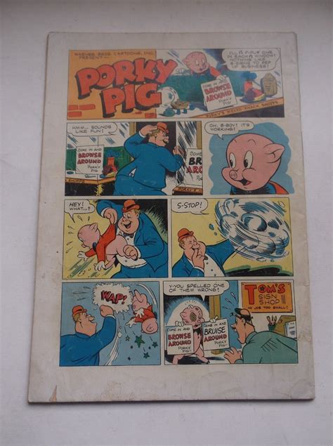 Dell Four Color Porky Pig In Roaring Rockets W Bugs Bunny Cover