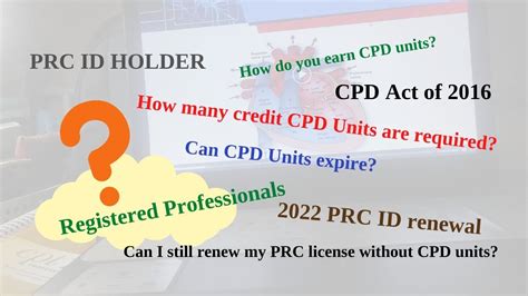 What You Need To Know About Cpd Units Professionals With Prc Id Youtube